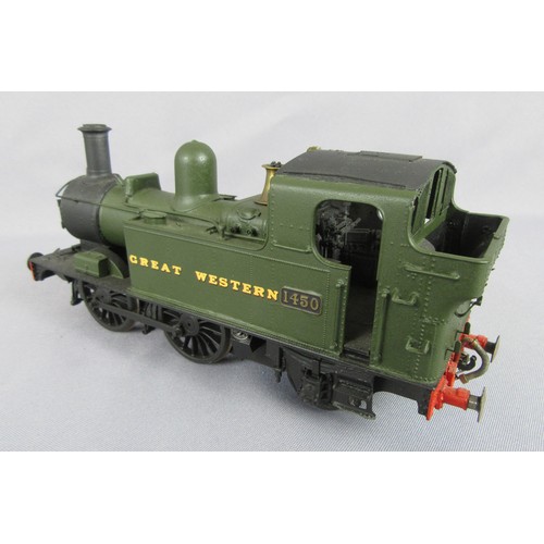55 - ‘0’ Gauge Finescale, Springside Models 14xx/48xx 0-4-2 Great Western Green Tank Loco No.1450. Excell... 