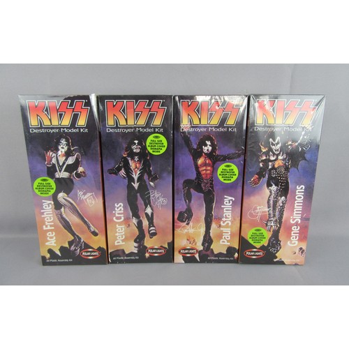 141 - ‘KISS’ Destroyer Model Kits by Polar Lights. Set of 4. Presumed Mint in Near Mint Factory shrink wra... 