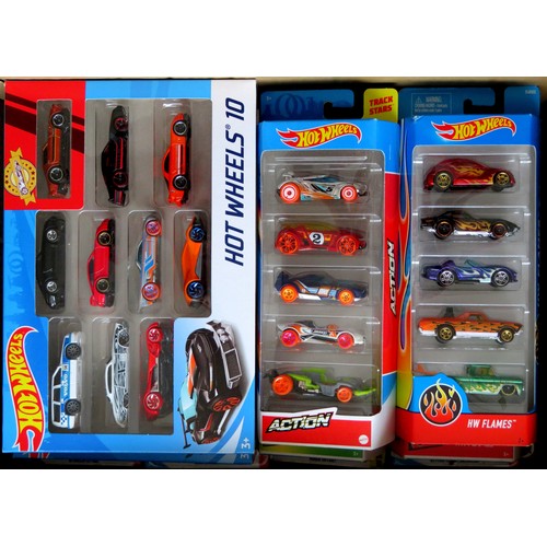 306 - HOT WHEELS Cars comprising: 2 x Hot Wheels 10-Car Sets, 4 x Hot Wheels 5-Car Sets, 60 x Hot Wheels B... 