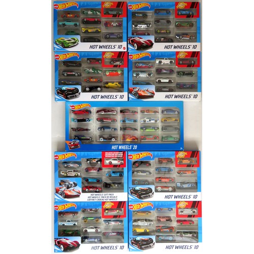 308 - HOT WHEELS Vehicle Sets comprising: 1 x 20-Vehicle Set, 8 x 10-Vehicle Sets. Most appear unused (9 S... 