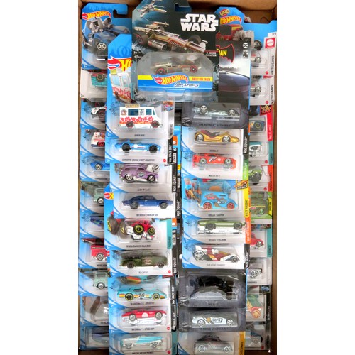 310 - HOT WHEELS 54 x assorted Blister Packs to include Star Wars, Batman etc. All appear as new