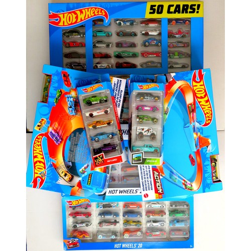 311 - HOT WHEELS Sets comprising: 1 x 50-Car Gift Set, 2 x 20-Car Gift Sets, 2 x 5-Car Gift Sets, 1 x Drif... 