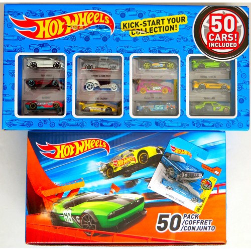 312 - HOT WHEELS Vehicles comprising: 2 x Packs each containing 50 x Hot Wheels Blister Packs. Both appear... 