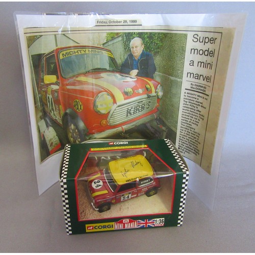 317 - CORGI TOYS Signed ‘John Kirby’ No.24 Mighty Minis Racing Car – John Kirby’s signature is on the unde... 