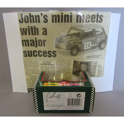 317 - CORGI TOYS Signed ‘John Kirby’ No.24 Mighty Minis Racing Car – John Kirby’s signature is on the unde... 