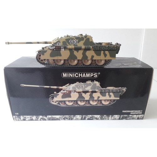 334 - MINICHAMPS 1/35th Panzerkampfwagen v Jagpanter. Mint in Mint Box