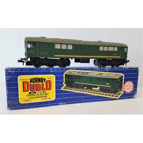 65 - HORNBY-DUBLO 3-Rail 3233 Co-Bo Diesel Loco No.D5713. Very Good to Excellent/Boxes.