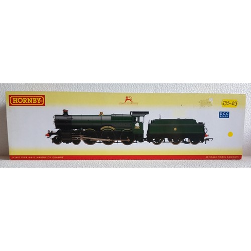 64 - HORNBY (China) R2402 GWR 4-6-0 6800 Grange Class ‘Hardwick Grange’ No.6818 BR Green, DCC Fitted. Exc... 