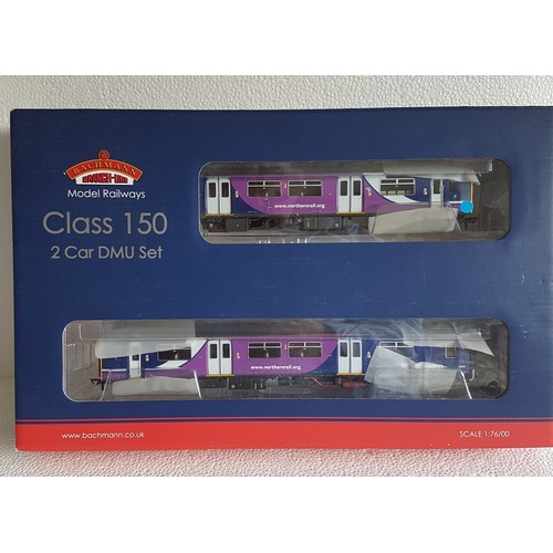 85 - BACHMANN ‘00’ 32-938 Class 150/2 DMU 150204 ‘Northern Rail’. Excellent to Mint, Boxed.