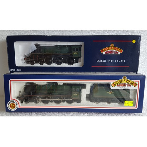 94 - BACHMANN ‘00’ 31-106A Standard 4MT 75003 BR Green (wrong box), 31-153 Jubilee Class 45596 Bahamas BR... 