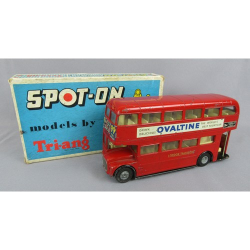 320 - SPOT ON Models No.145 LT Routemaster Bus. All original. Good Plus (paint chipped) in a Good Plus Box... 