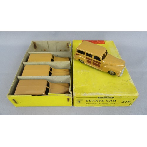 326 - DINKY TOYS 27F Estate Car Trade Box with 4 cars. Good Plus to Excellent in Good Plus Box with ‘Hudso... 