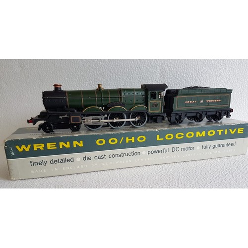 104 - WRENN ‘00’ Castle Class Loco & Tender, GWR Repainted & Numbered No.5071 ‘Spitfire’. Excellent/Boxed.