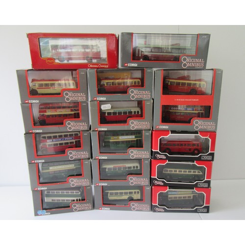 333 - CORGI OOC Buses and Coaches to include OM 40403 AEC Regent/Weyman ‘London Transport’, 97837 Leyland ... 