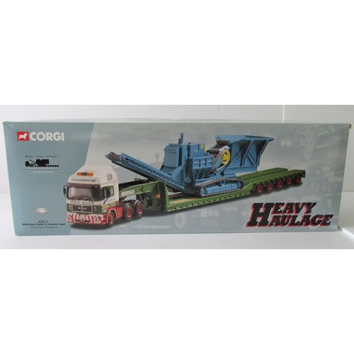 6 - CORGI HEAVY HAULAGE CC12002 MAN King Trailer and crusher load “Cadzow Haulage”. Mint in an Excellent... 