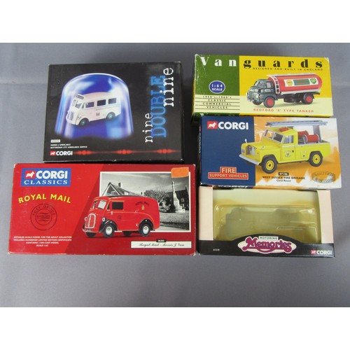 267 - CORGI TOYS to include 3x Super Haulers, Fire Related Vehicles, Buses, Trams and 3x Vanguards (Bedfor... 