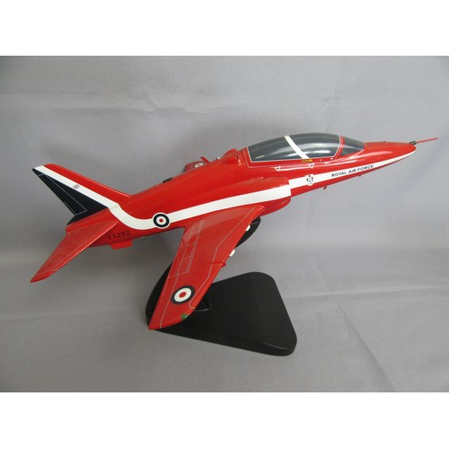 290 - BRAVO DELTA MODELS BD101 BAE Hawk ‘Red Arrow’, 1:42nd scale on stand. Appears Mint.