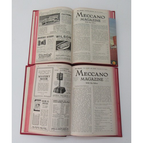 220 - MECCANO MAGAZINES in book form 1939-1950, all Excellent. (12)