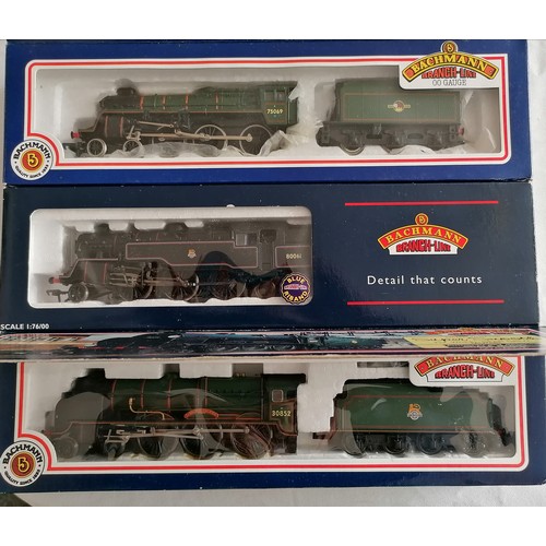 316 - BACHMANN 00 Gauge BR & SR Loco’s comprising Standard Class 4 4-6-0 No75069 green large tender, Item ... 