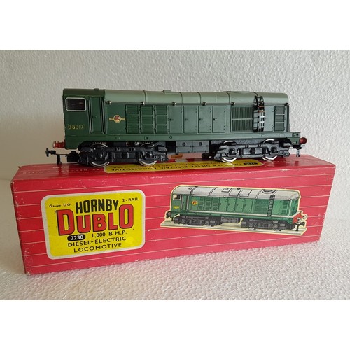 68 - HORNBY DUBLO 2-Rail 2230 Bo-Bo Diesel BR Loco No.8017. Excellent/Boxed with instructions.