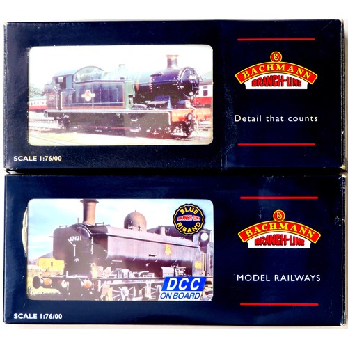 339 - BACHMANN 00 Gauge Steam Locos comprising: 32-213DC DCC on Board Class 5700 0-6-0 Tank Loco No. 7788 ... 