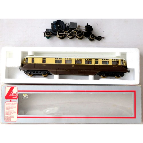 340 - LIMA 00 Gauge 205132A5 DCC Fitted GWR chocolate and cream Railcar. Excellent in Good Box, also 2-6-2... 