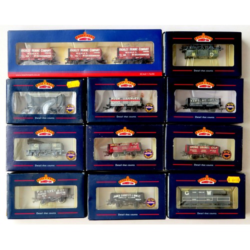 341 - BACHMANN 00 Gauge Goods Wagons comprising: 37-080F 3-Wagon Set “Highley Mining Company” (Exclusive t... 