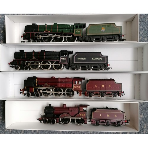 358 - MAINLINE 00 Gauge Loco’s in plain white boxes comprising BR Royal Scot 46115 Scots Guardsman green, ... 