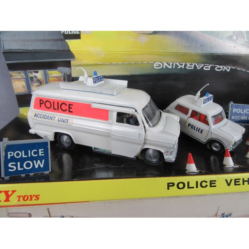 5 - DINKY TOYS 297 Police Vehicles Gift Set. Appears complete with accessories. Vehicles are Excellent o... 