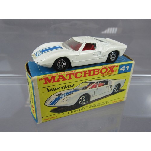 31 - MATCHBOX SUPERFAST to include 73 Mercury Commuter, 61 Alvis Stalwart, 9 Boat & Trailer, 36 Opel Dipl... 