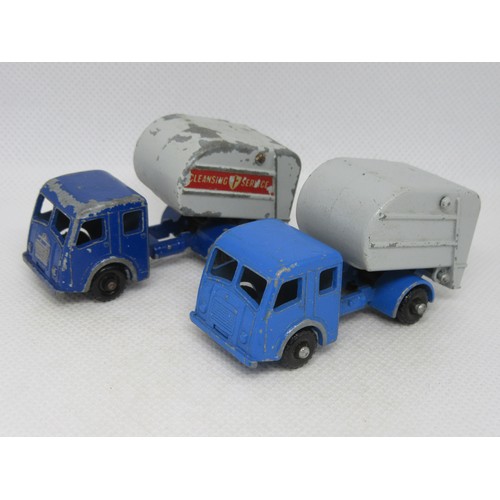 73 - MATCHBOX 1-75 REGULAR WHEELS Pre-Production Colour Trial 15c Refuse Truck in lighter blue without pe... 