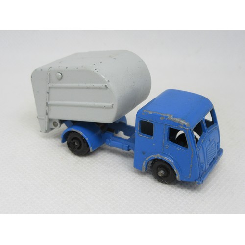 73 - MATCHBOX 1-75 REGULAR WHEELS Pre-Production Colour Trial 15c Refuse Truck in lighter blue without pe... 