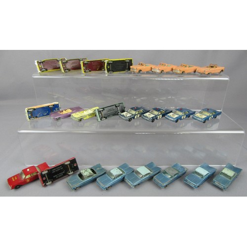 88 - MATCHBOX 1-75 REGULAR WHEELS group of American cars to include 6x 57b Chevrolet Impala, 4x 39a Ford ... 