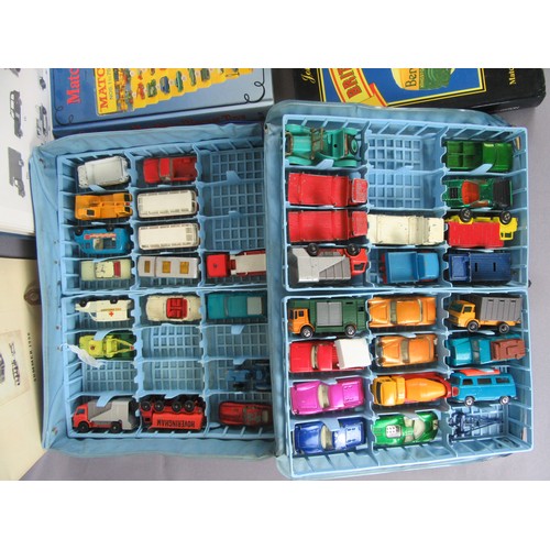 89 - MATCHBOX 1-75 REGULAR WHEELS & SUPERFAST contained without 2 carry cases. Models are Poor to Good, C... 