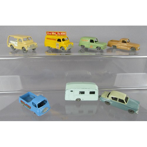 98 - MATCHBOX 1-75 REGULAR WHEELS to include 50a Commer Pick-up, 59a Ford Thames ‘Singer’ Van, 60a Morris... 