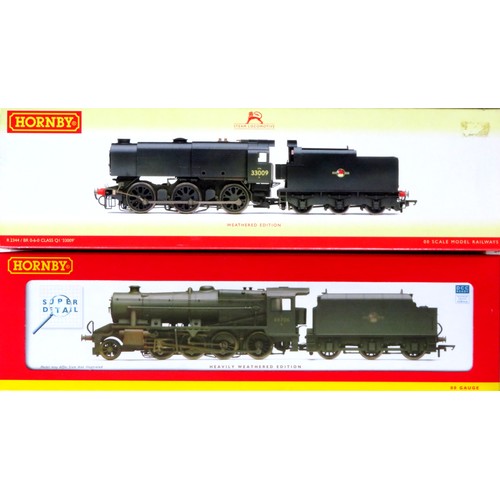 105 - HORNBY (China) 00 gauge Steam Locos comprising: R3026 (DCC Ready) Super Detail Class 8F 2-8-0 Loco a... 