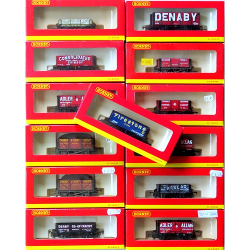 133 - HORNBY (China) 00 gauge Goods Wagons comprising: 13 x assorted to include Private Owner, 7-Plank, Ti... 