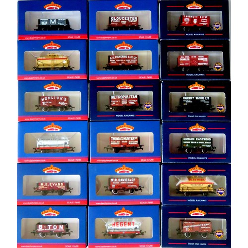 135 - BACHMANN 00 gauge18 x assorted “Bachmann Collectors Club” Goods Wagons to include Private Owner, Tan... 