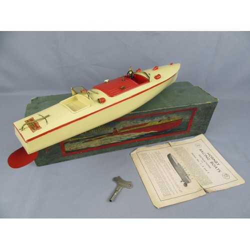 100 - HORNBY MECCANO Speedboat No.3, ‘Condor’ in cream & red, complete with Key & original instructions. G... 