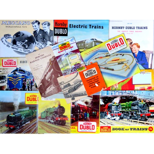 151 - HORNBY DUBLO 15 x assorted Catalogues and Booklets. Mostly Good