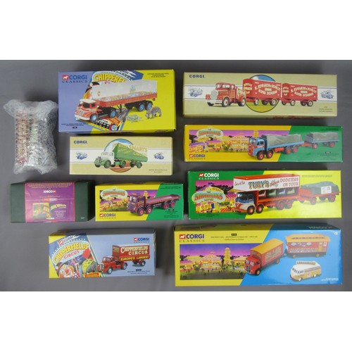 367 - CORGI CLASSICS Circus Related to include 31702 Saddlers, 97303 & 14201 Chipperfield’s, 27602, 14101 ... 