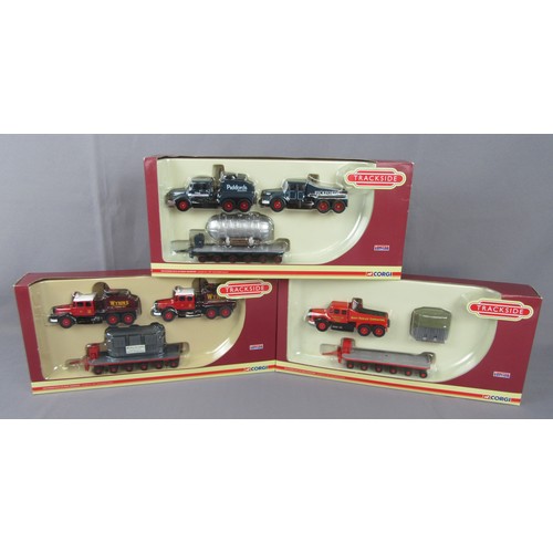 369 - CORGI TRACKSIDE 00 Gauge Scammell Contractor Sets, DG198003 Wynn’s, DG198000 Pickford’s and DG198001... 