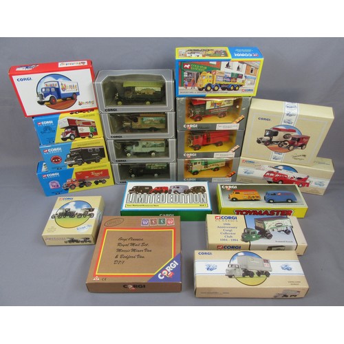 372 - CORGI CLASSICS Commercials to include 97392 Fire Engine, 09802 ERF ‘Corgi’, 30307 ‘Police Mobile Col... 