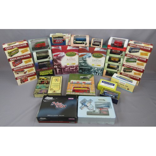 376 - CORGI / OXFORD / ATLAS to include 8x Great British Buses, 11x Oxford Diecast and others. Near Mint t... 