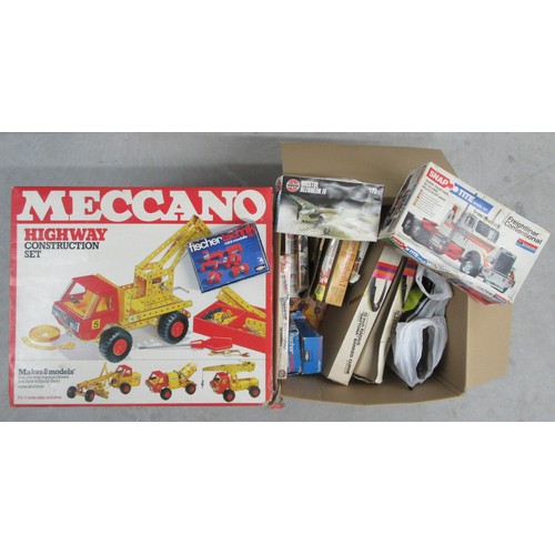 380 - MECCANO UNUSED KITS to include Construction No.1 (factory shrink wrapped contents), Highway Construc... 