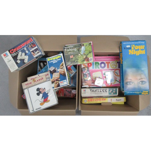 385 - VINTAGE GAMES & JIGSAWS to include 3x Bay City Rollers 750 Piece Jigsaw, 2x RotaDraw Magic Roudabout... 