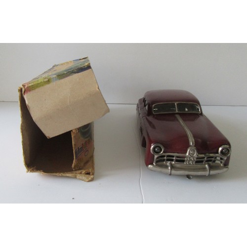 266 - TRC TIPPCO NR 111 Tinplate Saloon Car, Excellent in Fair Box plus unboxed Schuco Examico 4001 in Goo... 