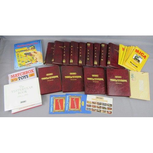 395 - MATCHBOX/MoY/MICA club magazines to include MICA Matchbox Club Magazines Volumes 1-9 in binders and ... 