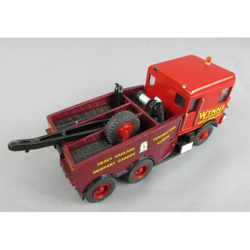 252 - ASAM MODELS 1:48 white metal Wynns C230 Pacific Narrow Body Heavy Tow (slight damage on roof) and CO... 