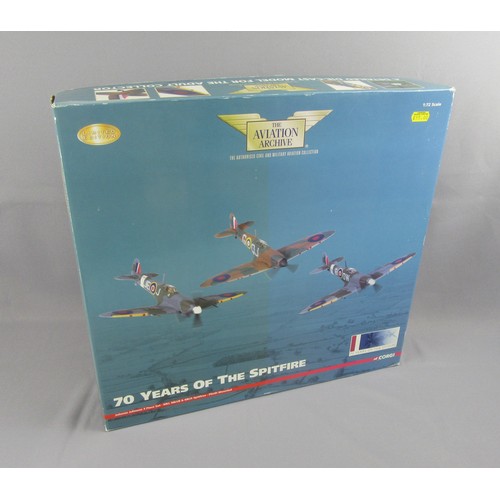 336 - CORGI AVIATION ARCHIEVE AA99189 ’70 Years of the Spitfire’. Appears Mint in a Near Mint Box.